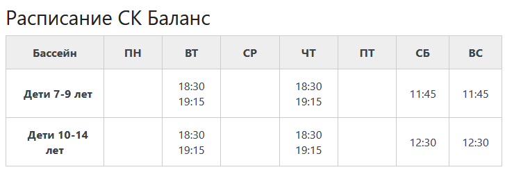 Бассейн (СК «Баланс») Алтуфьево Бассейн (СК «Баланс») Алтуфьево